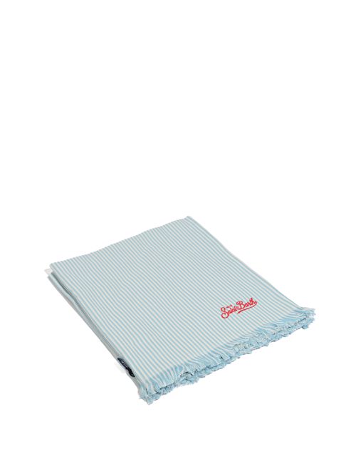 Telo mare Foutas Seersucker in cotone con logo Mc2 Saint Barth | FOUT01401427L